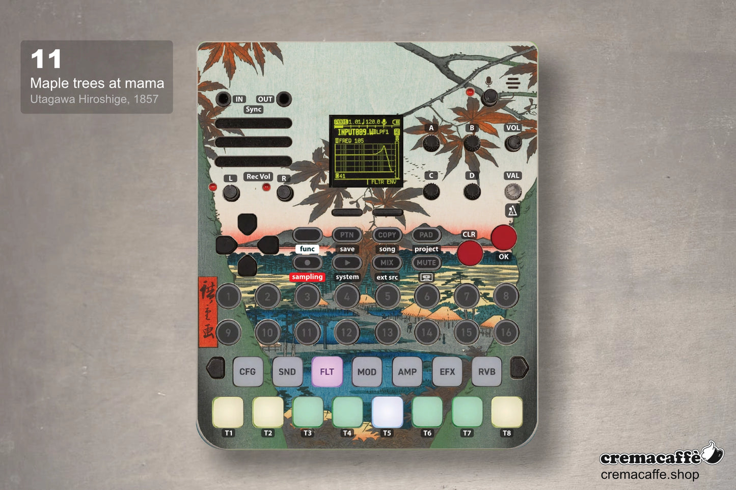 Maple Trees at Mama design - Sonicware LOFI-12 XT  - Cremacaffe Design