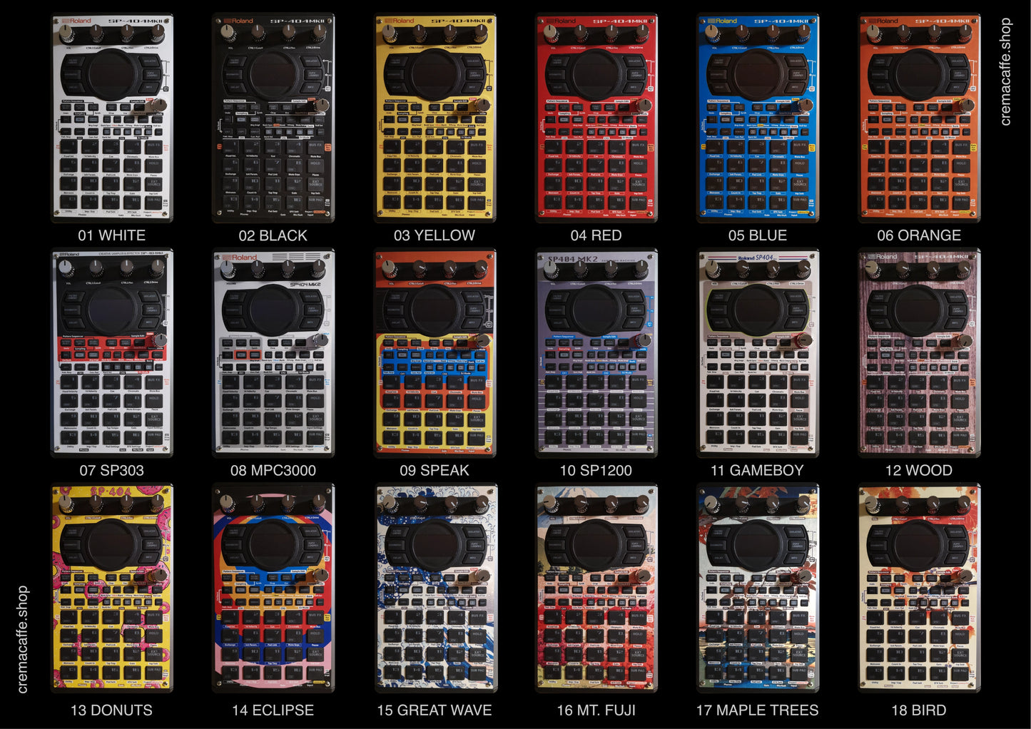 SP-404 MK2 Non-Adhesive Skins by Cremacaffe Design