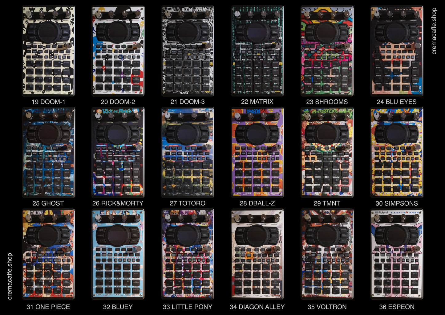 SP-404 MK2 Non-Adhesive Skins by Cremacaffe Design