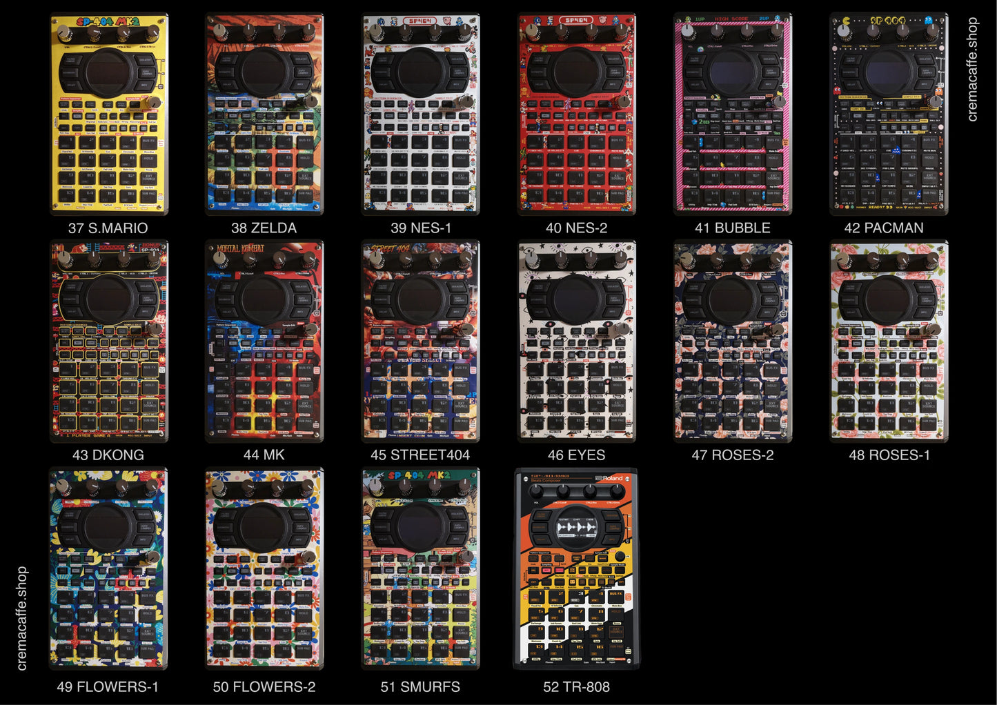 SP-404 MK2 Non-Adhesive Skins by Cremacaffe Design