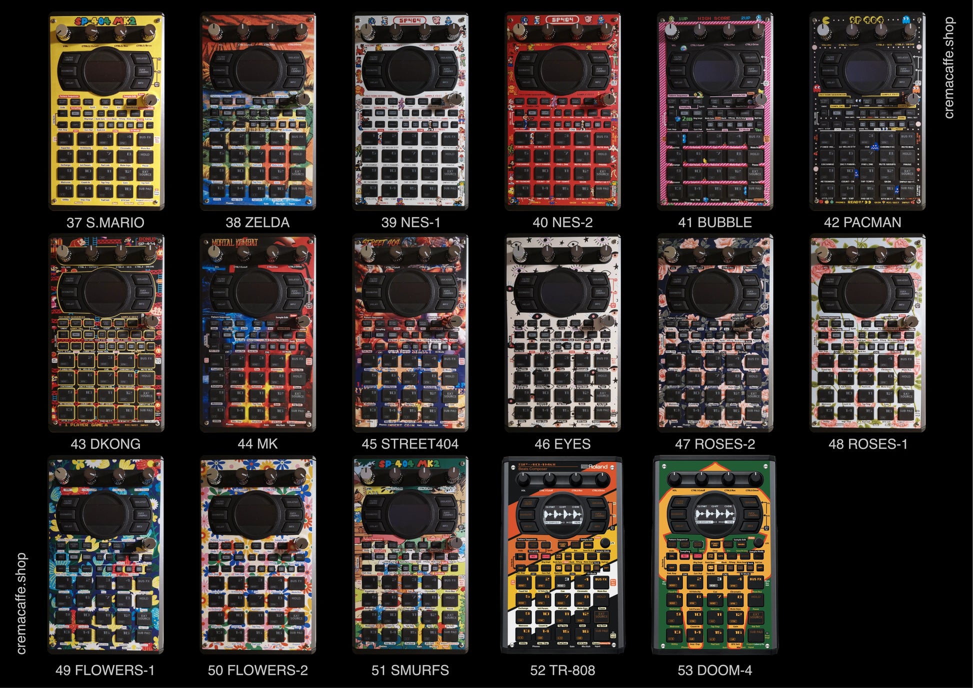 SP-404 MK2 Non-Adhesive Skins by Cremacaffe Design