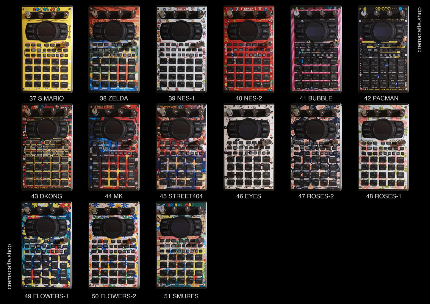 SP-404 MK2 Non-Adhesive Skins by Cremacaffe Design
