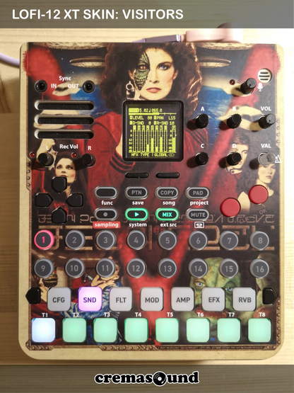 VISITORS Skin for the Sonicware Lofi-12 XT sampler - CremaSound