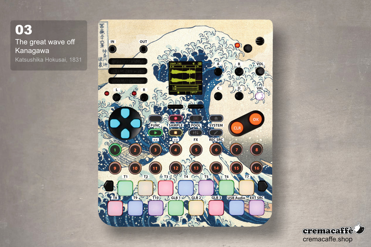 SmplTrek skin: The Great Wave Off Kanagawa - Cremacaffe Design