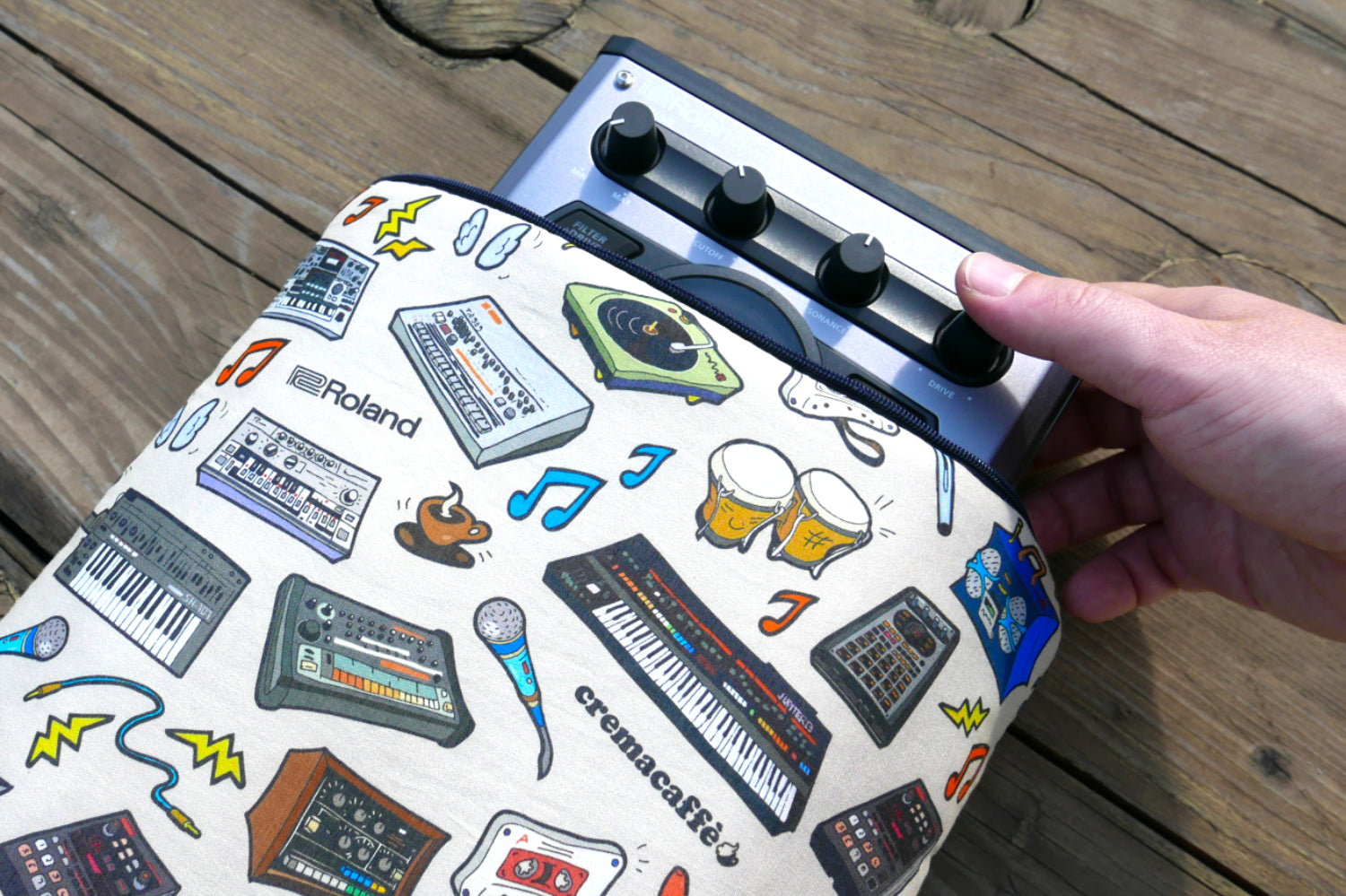 Cremacaffè Design x Roland - Padded Pouch for the SP-404 OG/SX/A/MK2