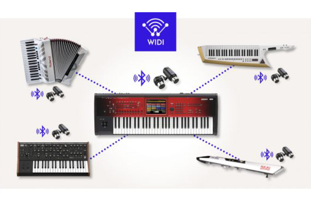 CME WIDI Master (2-Pieces) Bluetooth MIDI Controller | Standalone MIDI  Hardware with Any iOS Device or Mac by Using WIDI Master Bundled with HogoR