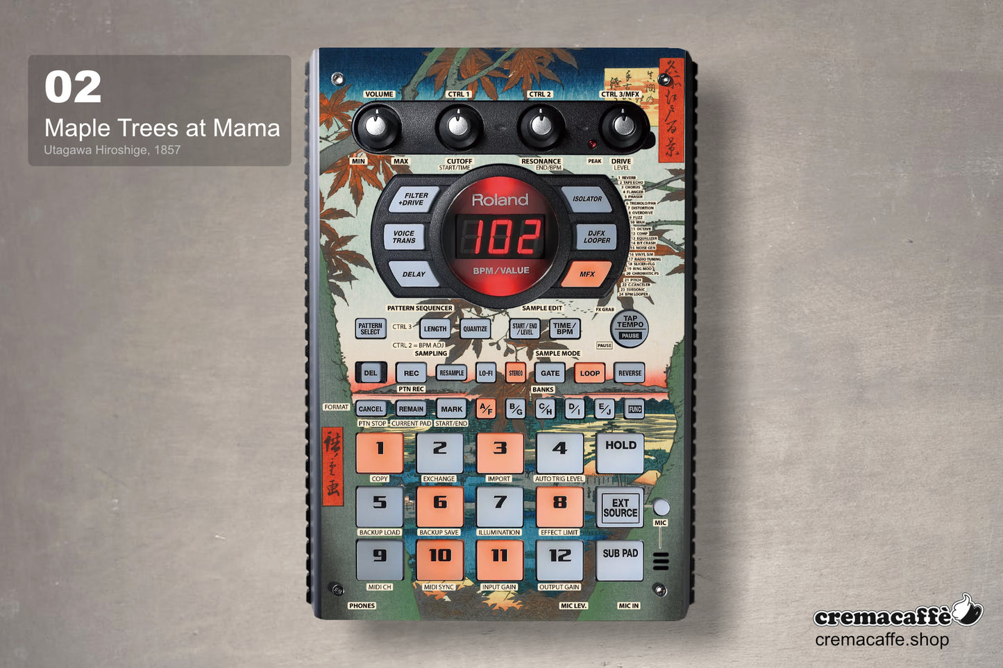 SP-404 SX Skin - Maple Trees at Mama | Cremacaffe Design