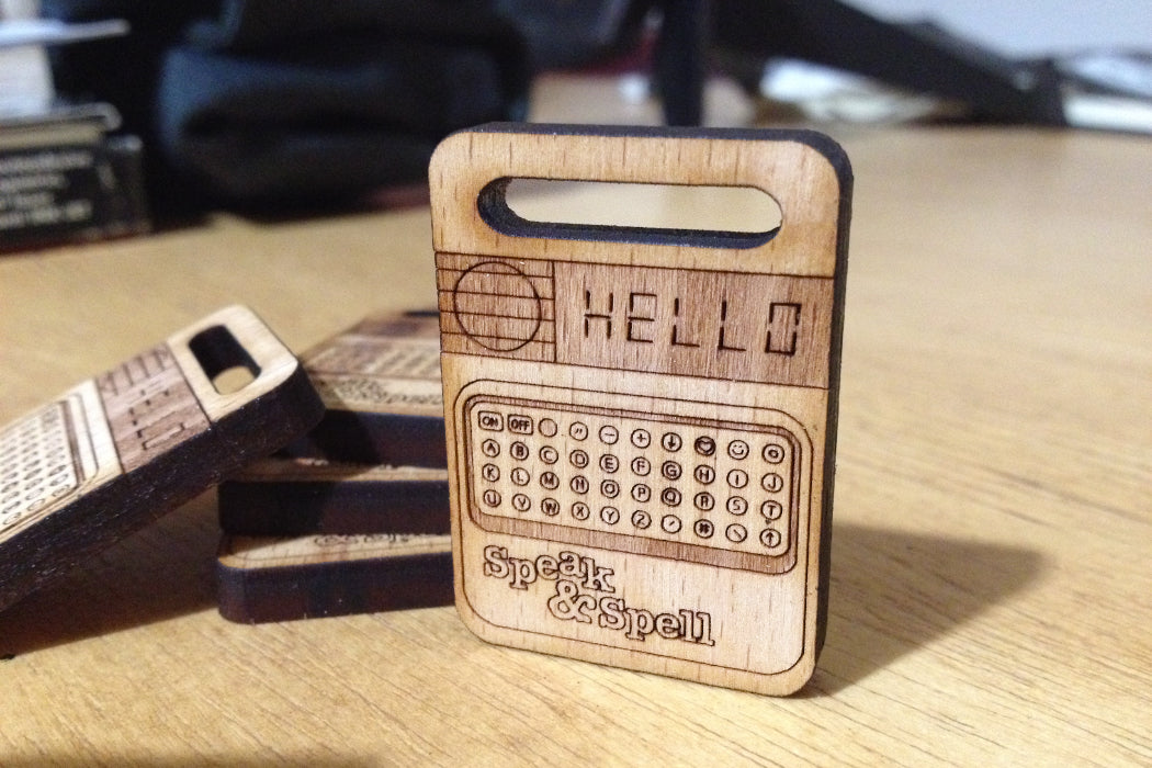 Cremacaffè Speak & Spell Miniature Keychain