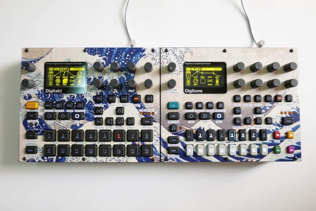 Cremacaffe Design Digitakt & Digitone Skin: The Great Wave