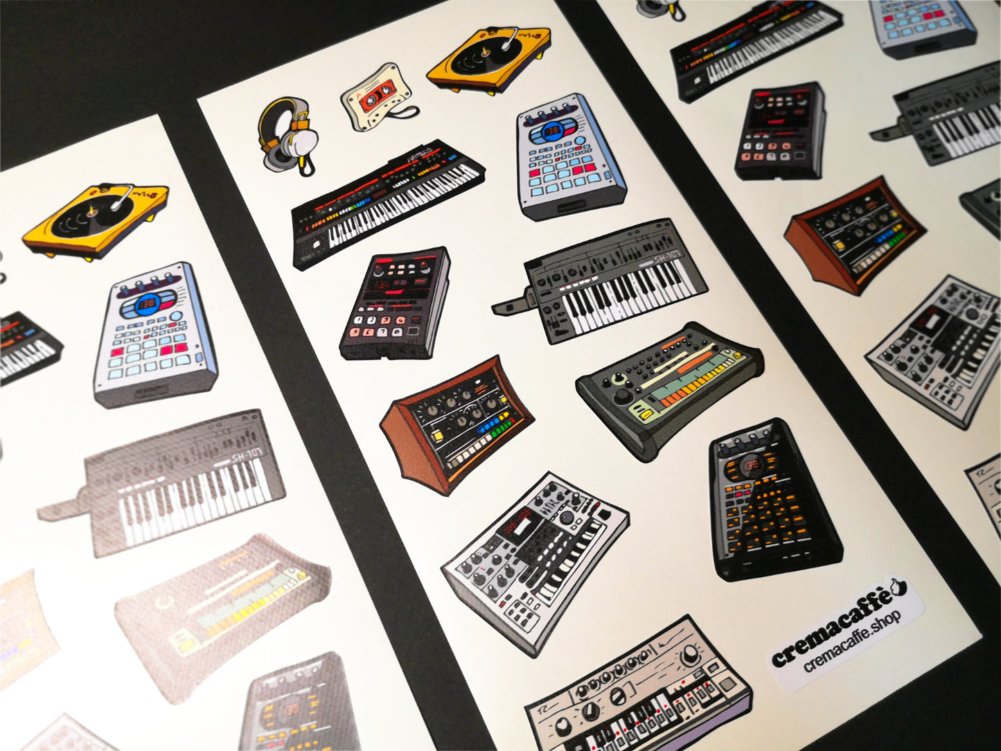 Repositionable Vinyl Stickers by Cremacaffè Design